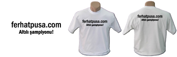 Ferhatpusa.com Tişört (T-Shirt) Baskı